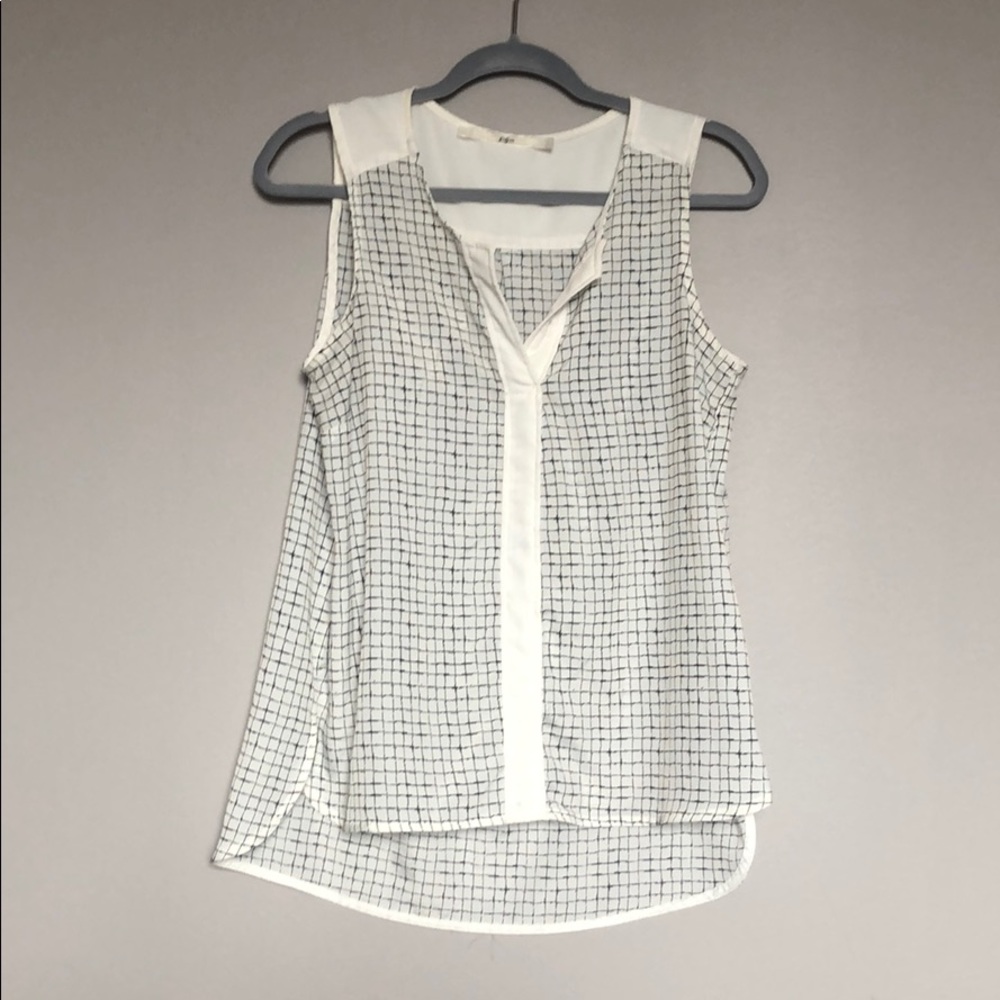 Gibson black and white blouse